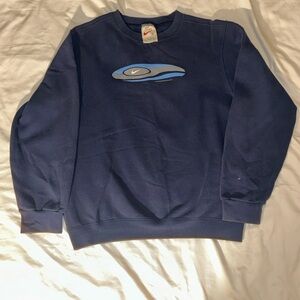 Vintage Nike Swim Blue Sweatshirt with Graphic Design